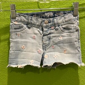 Flowered Jean shorts!